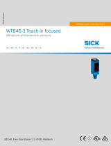 SICK WTB4S-3 Teach-in focused 取扱説明書