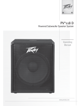 Peavey PV 118D Powered Subwoofer ユーザーマニュアル