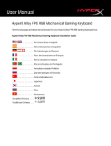 HyperX Alloy FPS RGB (HX-KB1SS2-RU) ユーザーマニュアル