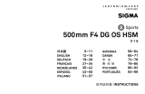 Sigma 500mm F4 DG OS HSM ユーザーマニュアル
