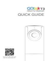 Goluk T3 Stone Gray Mini Wi-Fi 1080 p Dash Cam, 141 Wide Angle Car DVR Camera ユーザーマニュアル