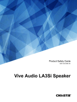 Christie LA3S-3ohm line array surround loudspeaker Installation Information