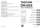 Tascam DR 05X ユーザーガイド