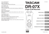 Tascam DR 07X 取扱説明書