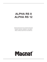 Magnat Audio Alpha RS 8 取扱説明書