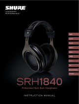 Shure SRH1840 ユーザーガイド