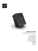 Bose S1 Pro System Battery Bundle 取扱説明書