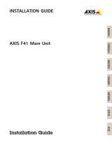 Axis F41 Main Unit ユーザーマニュアル