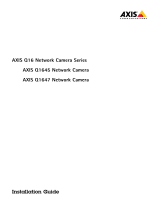 Axis Q1647 ユーザーマニュアル