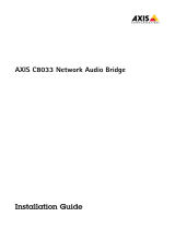 Axis C8033 ユーザーマニュアル