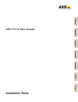 Axis P7216 ユーザーマニュアル