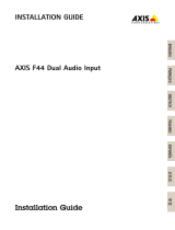 Axis F44 DUAL AUDIO INPUT UNIT ユーザーマニュアル