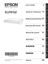 Epson ELPIF02 Projector Interface Board SDI ユーザーガイド