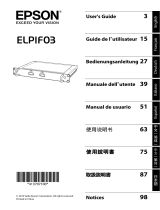 Epson ELPIF03 Projector Interface Board DisplayPort ユーザーガイド