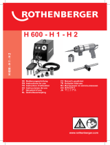Rothenberger Hydraulik-Expanderanlage H 600 ユーザーマニュアル