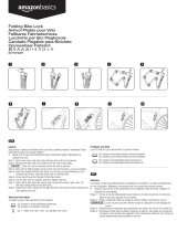 AmazonBasics Folding Bike Lock 取扱説明書