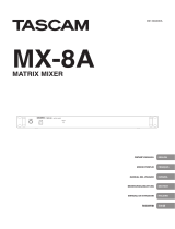 Tascam MX-8A 取扱説明書