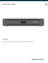 LAB Gruppen 3000 Watt Two Channel Amplifier Precise Power Management クイックスタートガイド