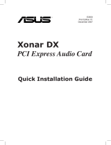 Asus XONAR DX ユーザーマニュアル