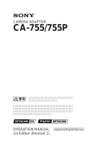 Sony CA-755/755P ユーザーマニュアル