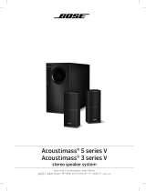 Bose acoustimass 3 series v stereo speaker system 取扱説明書