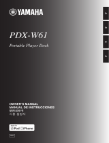 Yamaha PDX-W61 取扱説明書