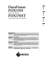 Eizo DURAVISION FDX1501 取扱説明書