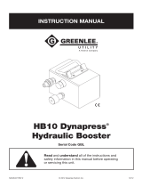 Greenlee HB10 Dynapress Hydraulic Booster-Chinese ユーザーマニュアル