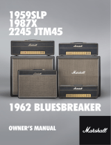 Marshall Amplification 1962 ‘bluesbreaker’ 取扱説明書