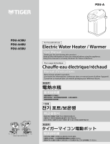 Tiger PDU-A Series Stainless Steel Electric Water Boiler and Warmer ユーザーマニュアル