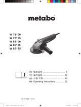 Metabo W 78125 取扱説明書