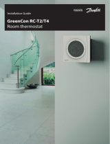 Danfoss GreenCon RC-T2/T4 room thermostat インストールガイド