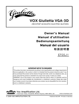 Vox Giulietta VGA-3D 取扱説明書