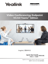 Yealink Yealink VC210 Teams Edition Video Conferencing Endpoint (EN, CN) V15.15 クイックスタートガイド