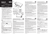 Korg GA-2 クイックスタートガイド