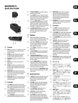 Behringer P2 クイックスタートガイド