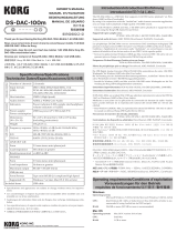 Korg DS-DAC-100m 取扱説明書