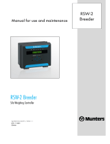 Munters RSW-2 Breeder CN V7.04 R1.1 取扱説明書