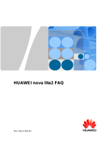 Huawei nova lite 2 取扱説明書