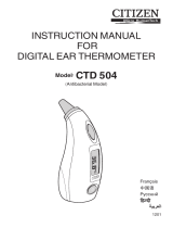 Citizen Thermometer CTD 504 ユーザーマニュアル