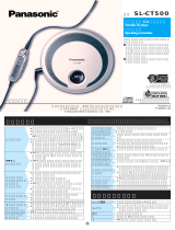 Panasonic Portable CD Player SL-CT500 ユーザーマニュアル
