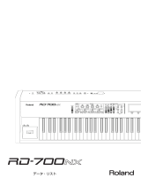 Roland RD-700NX 取扱説明書