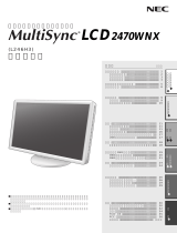 NEC MultiSync® LCD2470WNX/LCD2470WNX(BK) 取扱説明書