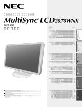 NEC MultiSync® LCD2070WNX/LCD2070WNX(BK) 取扱説明書