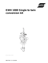 ESAB EWH 1000 Single to twin conversion kit ユーザーマニュアル