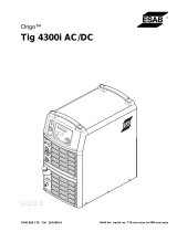 ESAB Tig 4300i AC/DC ユーザーマニュアル