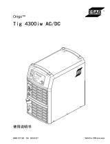 ESAB Tig 4300iw AC/DC ユーザーマニュアル