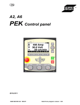 ESAB A6 PEK Control Panel ユーザーマニュアル