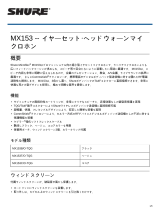 Shure MX153 ユーザーガイド