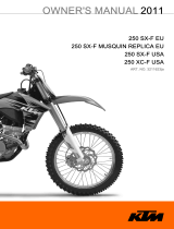 KTM 250 SX-F EU 2011 取扱説明書